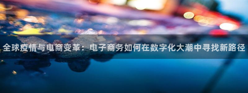 全球疫情与电商变革：电子商务如何在数字化大潮中寻找新路径