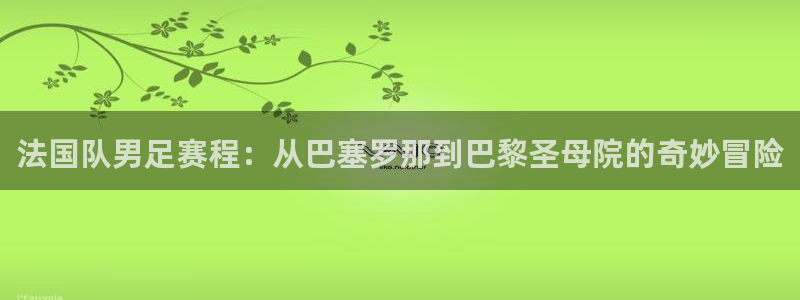 法国队男足赛程：从巴塞罗那到巴黎圣母院的奇妙冒险